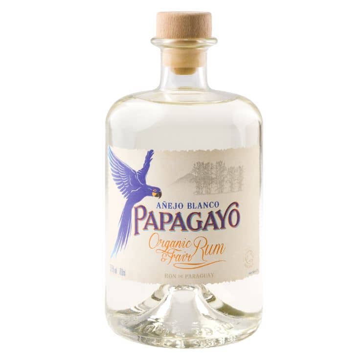 Papagayo Organic White Rum ▶︎ Bio-Rum aus Paraguay, fair gehandelt, klar und mild im Geschmack – ideal für Cocktails und puren Genuss I GOURMETMANUFACTORYfoodboutiqe
