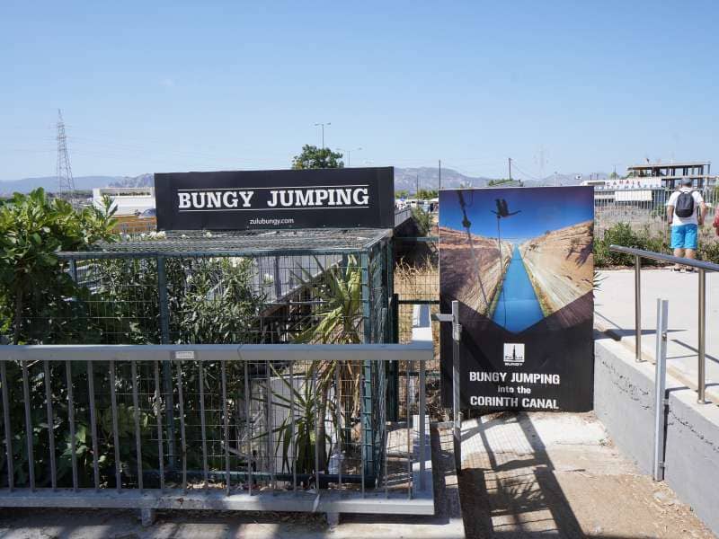 Bungy jumping Kanal Korinth